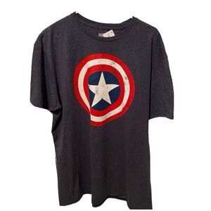 Marvel Captain America Shield Graphic T-Shirt NWT